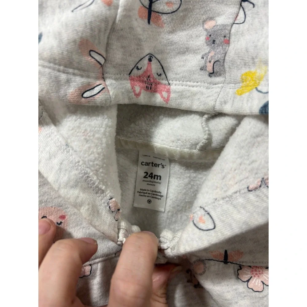 Carters OshKosh 24M Pink Green Floral Animal Hoodie Jacket‎ Leggings Lot 5pc